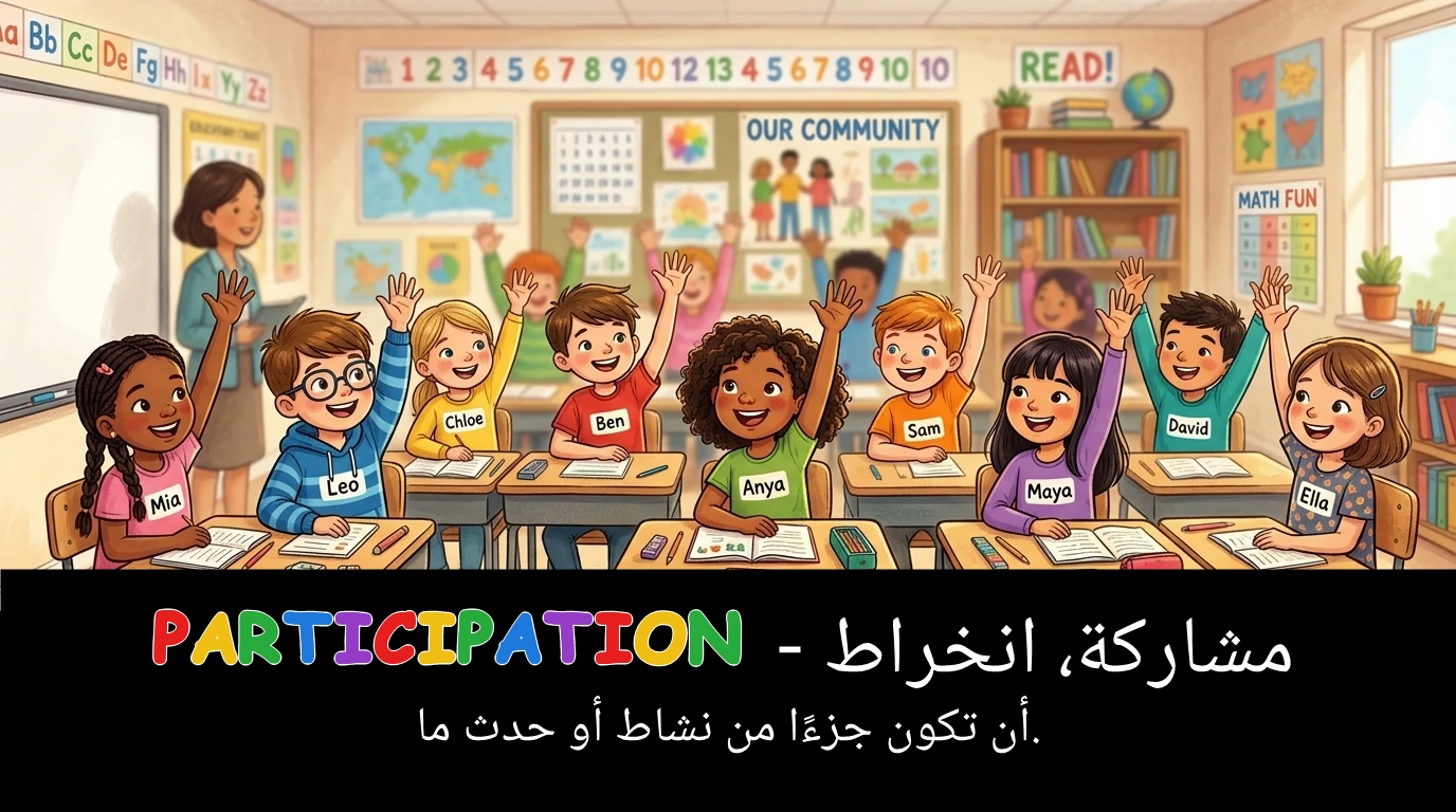 Arabic Illustration for participation